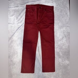 Burgundy Levi's